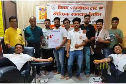 A camp was organized in the blood bank