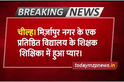 A teacher and a teacher of a reputed school of Mirzapur city fell in love