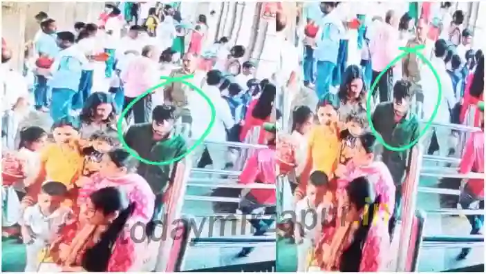 A visitor purse was stolen during darshan at Maa Vindhyavashini Dham