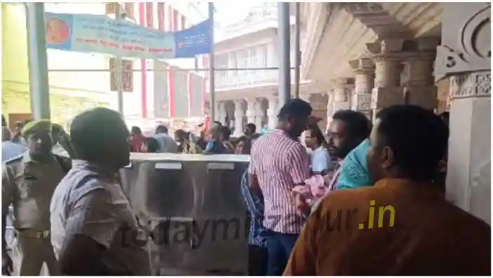Crowd gathered in Vindhya Dham on Gupt Navratri