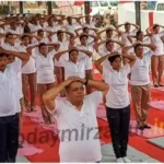 Grand celebration of the 11th International Yoga Day at the Police Line