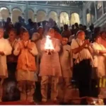 Grand worship of Mother Ganga on Ganga Dussehra festival in Mirzapur