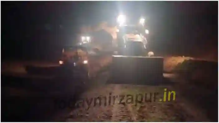 Madihaan Video of illegal gravel mining inside a pond goes viral