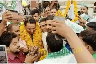 Union Minister Jayant Chaudhary was welcomed in Narayanpur