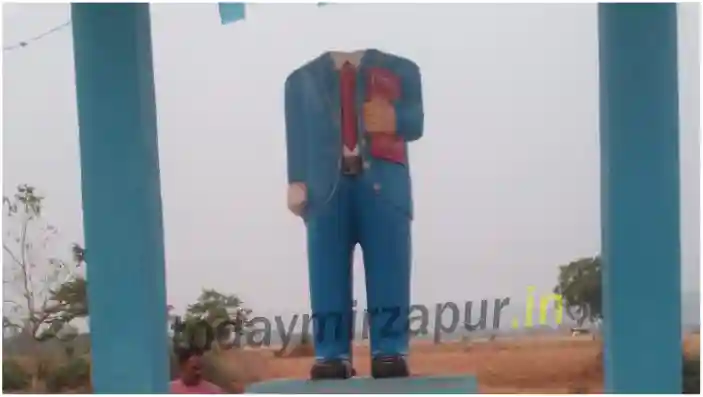 Villagers are angry after the head of Dr Bhimrao Ambedkar statue was broken and separated